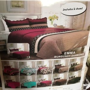 3pcs plush bed spread set